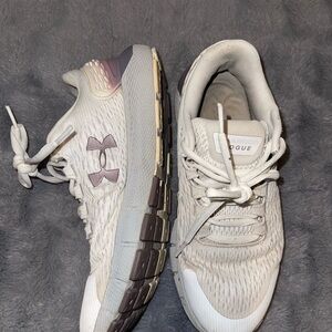 Under Armour Gray and Purple Athletic Shoes Modern Design